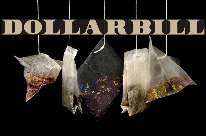 DollarBill फ़ॉन्ट examples