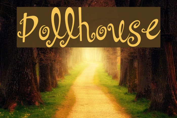 Dollhouse Font examples