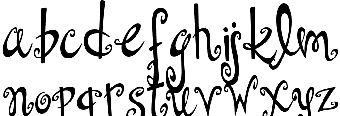 Dollhouse Font LOWERCASE