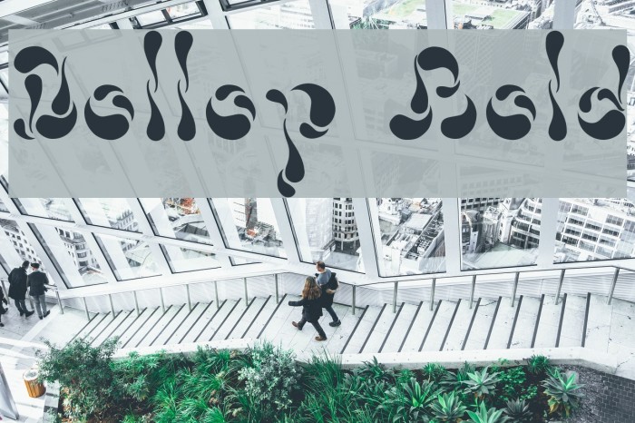 Dollop Bold Font examples