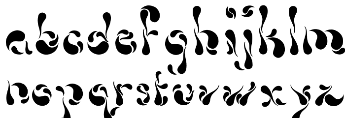 Dollop Bold Font LOWERCASE