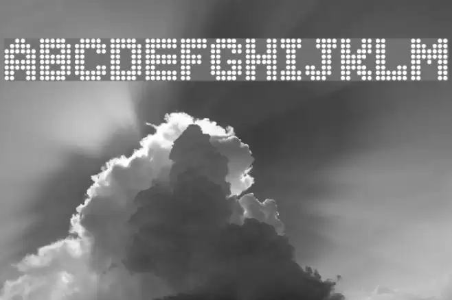 Dolly Dots Font examples