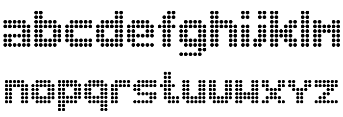 Dolly Dots Font LOWERCASE