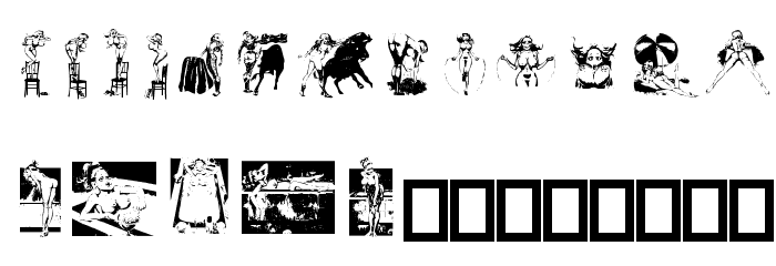 Dollybat Font LOWERCASE