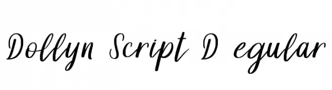 Dollyn Script DEMO Regular  font caratteri gratis