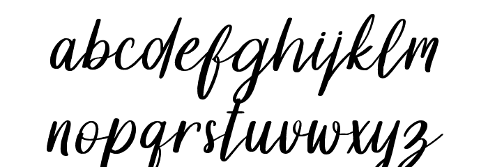 Dollyn Script DEMO Regular Font LOWERCASE