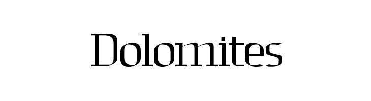 Dolomites  font caratteri gratis
