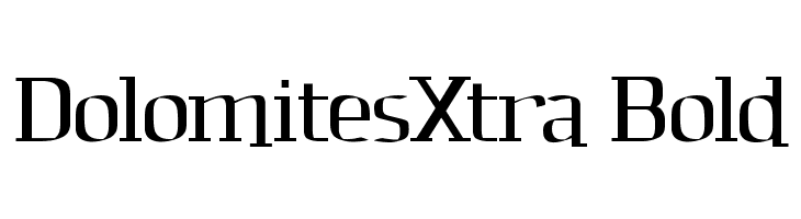 DolomitesXtra Bold  les polices de caractères gratuit tlcharger