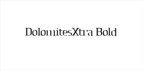 DolomitesXtra Bold Logo