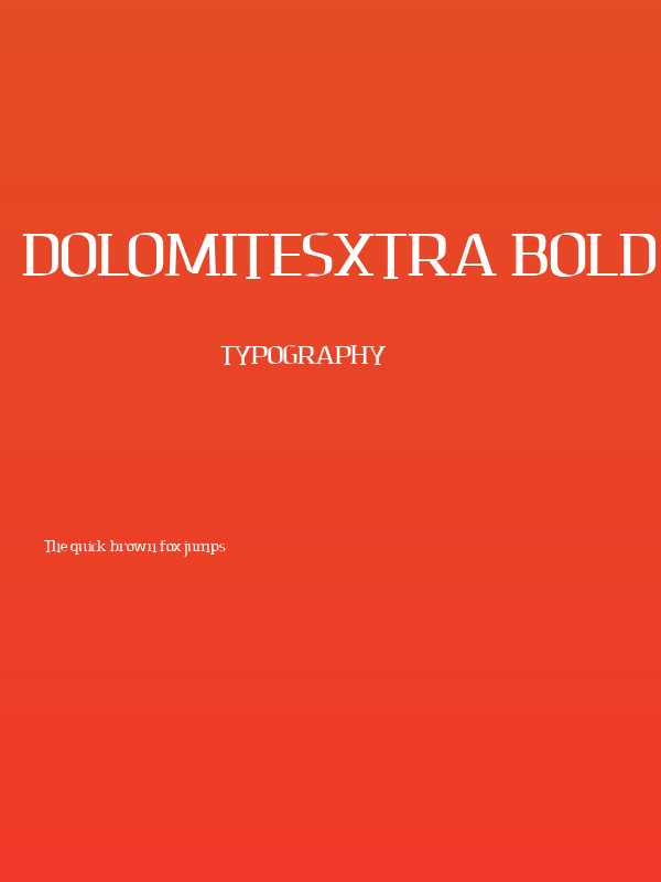 DolomitesXtra Bold Poster