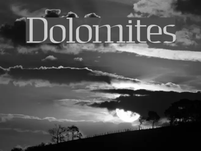 Dolomites Example 1
