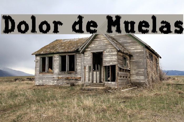 Dolor de Muelas Font examples