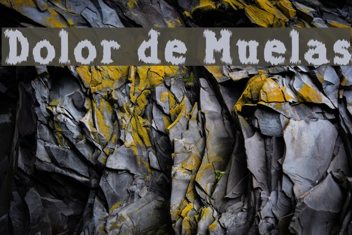 Dolor de Muelas Font examples