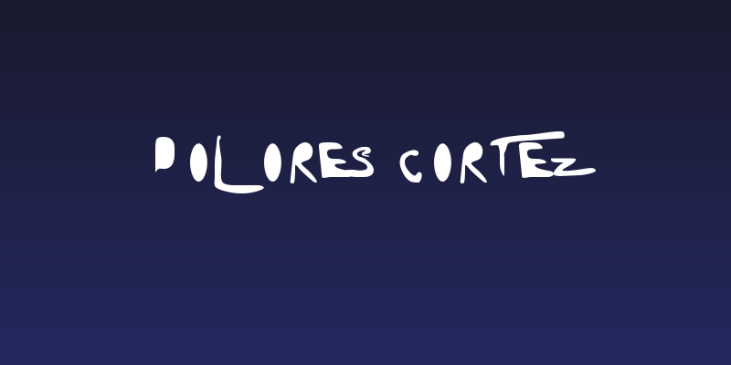 Dolores Cortez Social Header