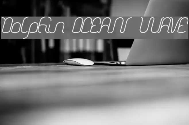 Dolphin OCEAN WAVE Font examples