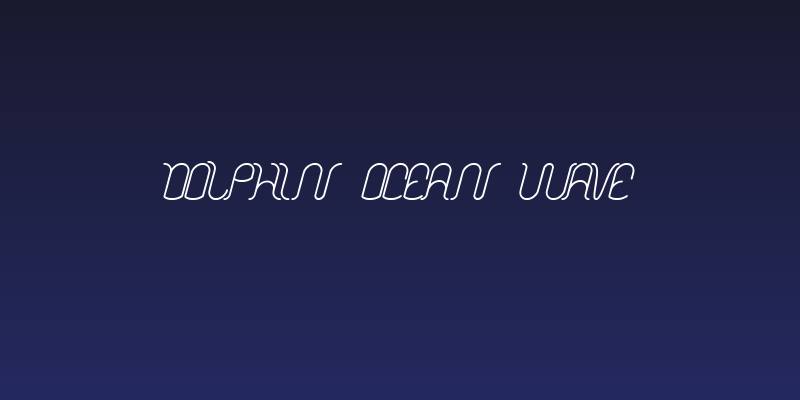 Dolphin OCEAN WAVE Social Header