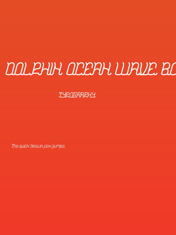 Dolphin Ocean Wave Bold Poster