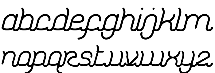 Dolphin Ocean Wave Bold Font LOWERCASE