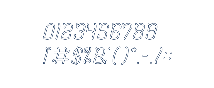 Dolphin Ocean Wave-Hollow Bold Other Characters