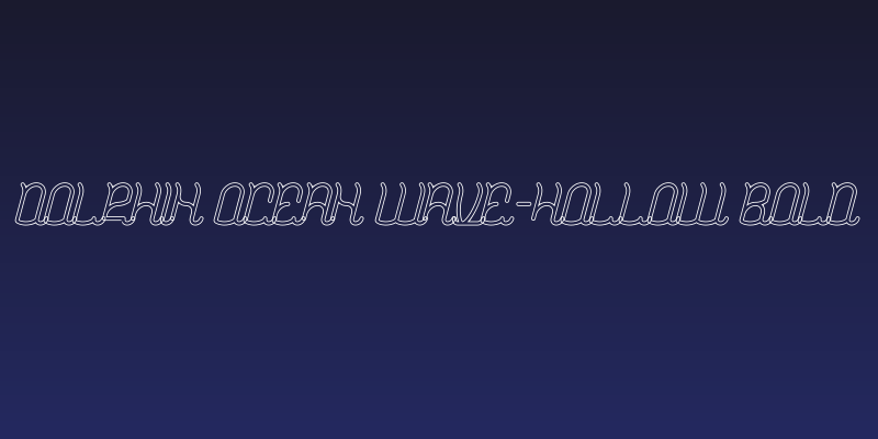 Dolphin Ocean Wave-Hollow Bold Social Header