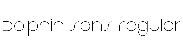 Dolphin Sans Regular  नि: शुल्क फ़ॉन्ट्स डाउनलोड