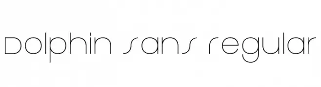 Dolphin Sans Regular  تنزيل الخطوط