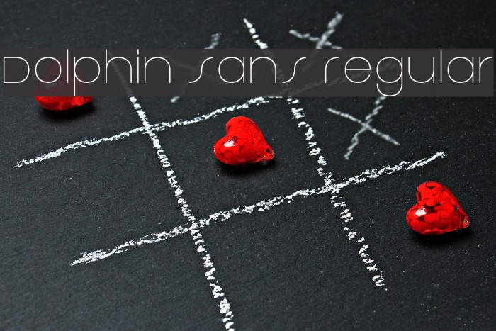 Dolphin Sans Regular Example 1