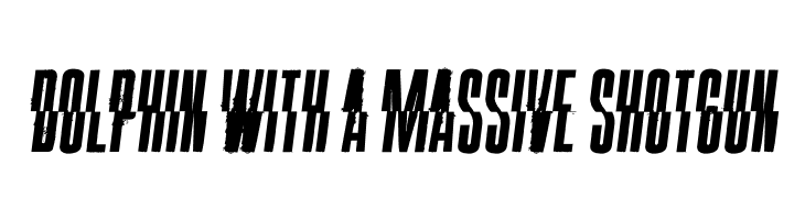 Dolphin with a Massive Shotgun  Frei Schriftart Herunterladen