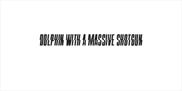 Dolphin with a Massive Shotgun Logo