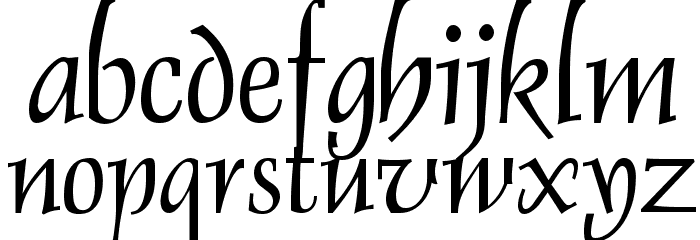 Dolphin Font LOWERCASE