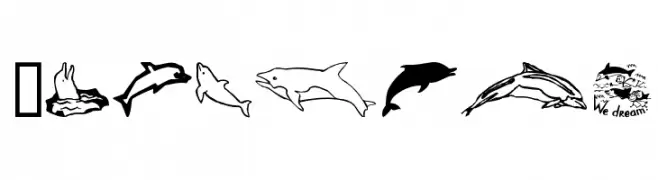 Dolphins  Free Fonts Download