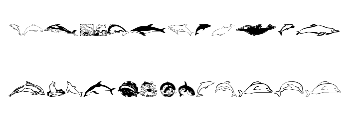 Dolphins Font LOWERCASE