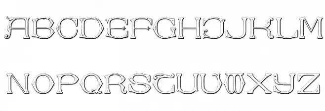 Dolphus-Mieg Alphabet Two Schriftart Groß