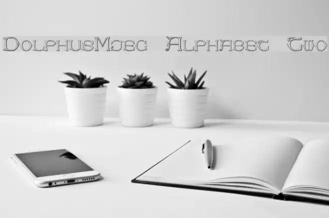 Dolphus-Mieg Alphabet Two Font examples