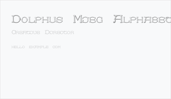 Dolphus-Mieg Alphabet Two Business Card