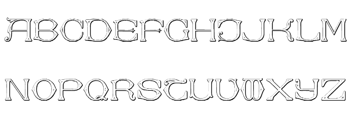Dolphus-Mieg Alphabet Two Font LOWERCASE