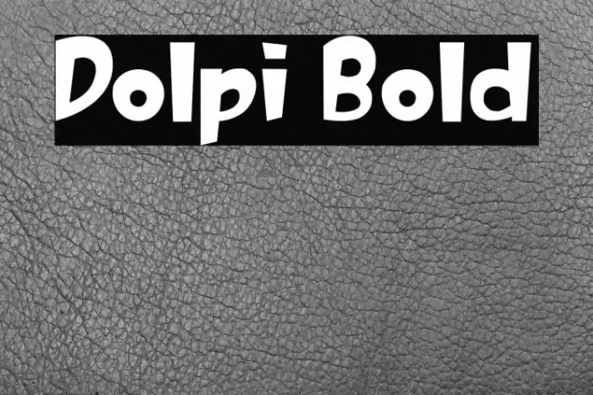 Dolpi Bold Font examples