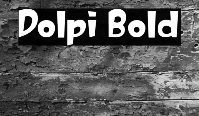 Dolpi Bold Font examples