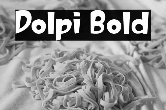 Dolpi Bold Font examples