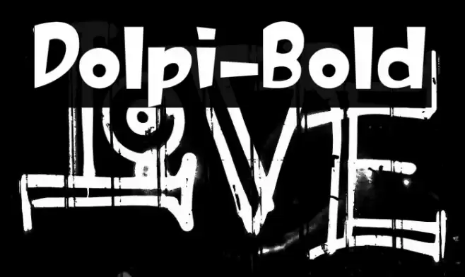 Dolpi-Bold Font examples