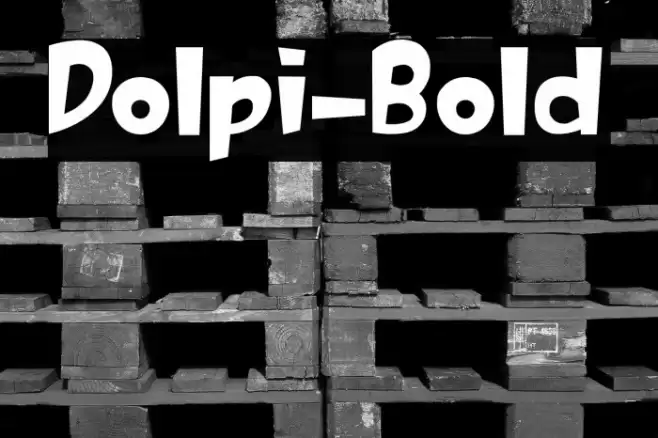 Dolpi-Bold Font examples