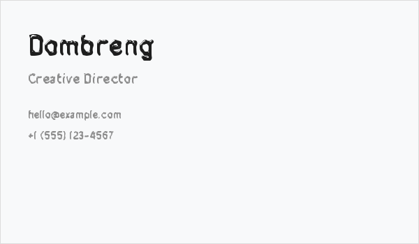 Dombreng Business Card