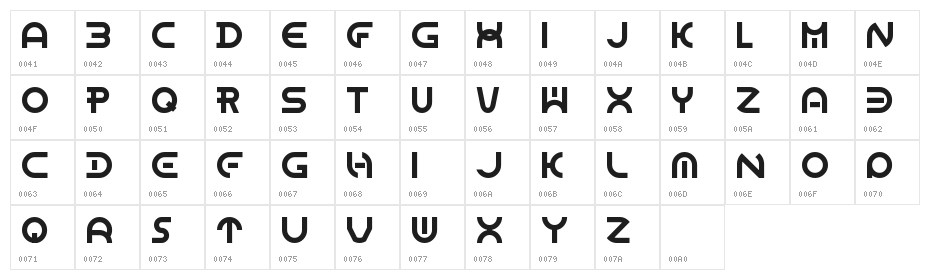Dome Circle Character Map