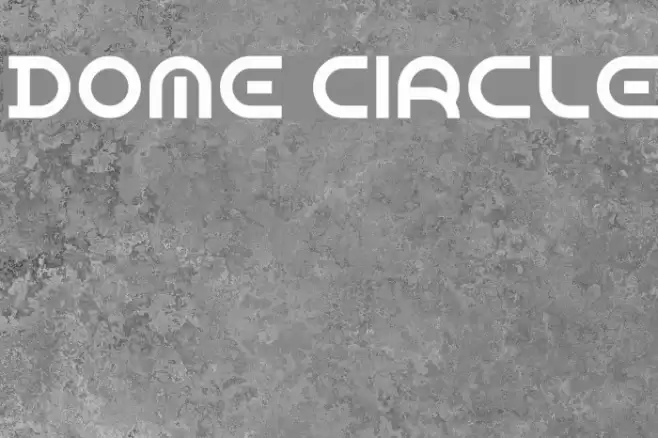 Dome Circle Font examples