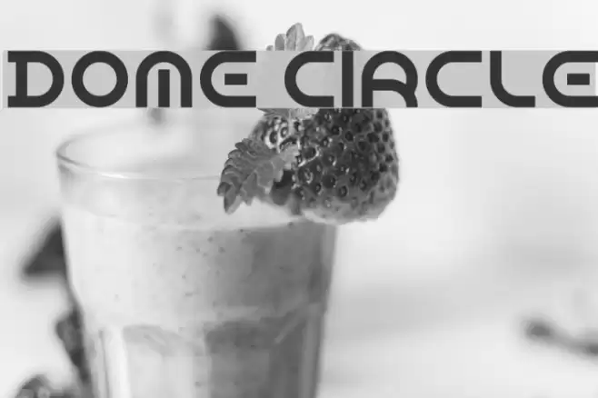 Dome Circle Font examples
