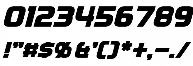 Domelen Bold Italic Font OTHER CHARS