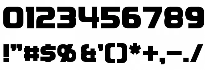 Domelen Bold Font OTHER CHARS