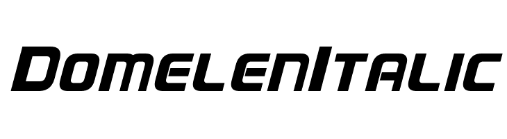 Domelen Italic  Free Fonts Download
