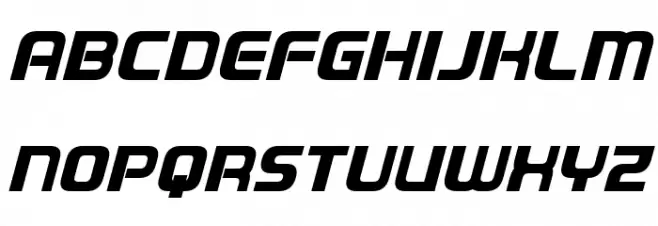 Domelen Italic Schriftart Groß
