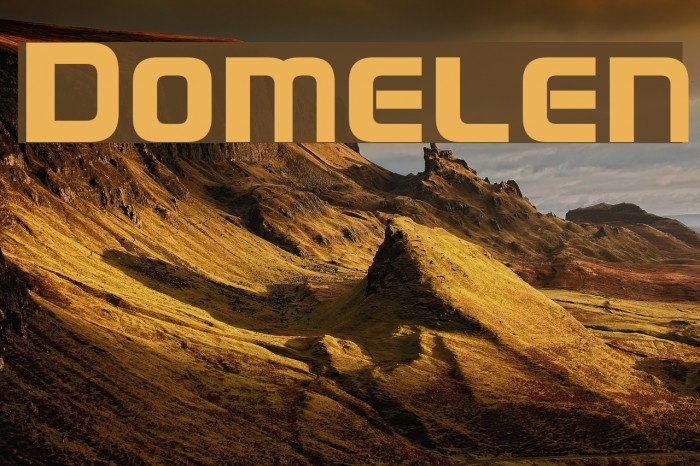 Domelen Font examples